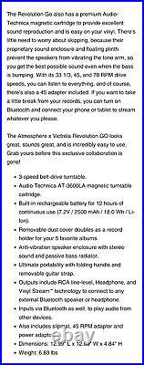 LIMITED EDITION Record Player- Atmosphere- The Revolution GO Rechargeable BT