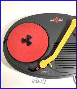 Ladybug Columbia Portable Record Player SE-8 Vintage Used from Japan