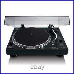 Lenco L-3808 Black 33 & 45 RPM Direct Drive USB Turntable -Vinyl Record Player