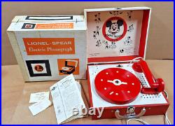 Lionel Spear Mickey Mouse Club Phonograph Record Player #42015 plays 45 & 78