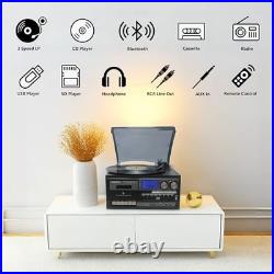 LoopTone Vinyl Record Player 10 in 1 3 Speed Bluetooth
