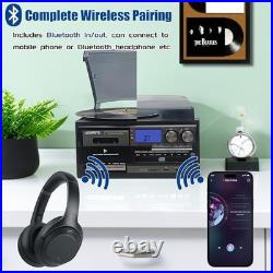 LoopTone Vinyl Record Player 10 in 1 3 Speed Bluetooth