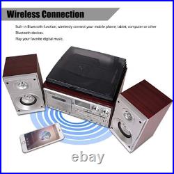 Looptone Vinyl Record Player Dual 15W External Speakers 9 In 1 3 Speed