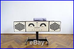 Luxus 60s White Brionvega RR 126 Dual Record Player Turntable Radio David Bowie