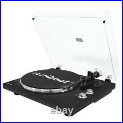 MBeat 42cm Bluetooth Music Vinyl Turntable Record Player Speaker Matte Black