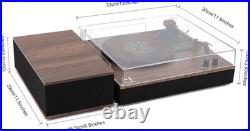 MPK Bluetooth Record Player, Turntable Hifi System with Bookshelf Speakers, 3-Spe