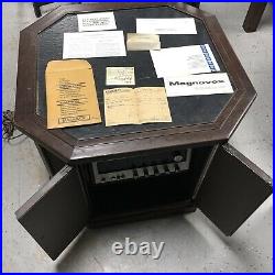 Magnavox End Table With Receiver Record Player AM/FM Radio With Receipt