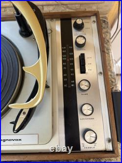 Magnavox Micromatic Turntable AM/FM Stereo Receiver Combo Power Transistor Video