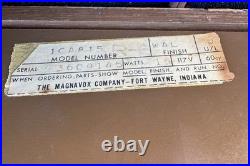 Magnavox Micromatic Turntable AM/FM Stereo Receiver Combo Power Transistor Video
