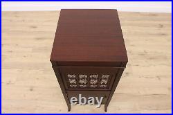 Mahogany Antique Edison Cylinder Phonograph H19 Record Player, Records #42945
