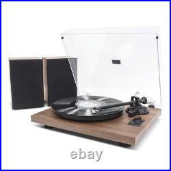 Mbeat Bluetooth Hi-Fi Vinyl Turntable Record Player with Bookshelf Speakers