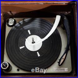 Mid Century Modern Stereo Console Record Player Radio Magnavox Working Hifi Mcm