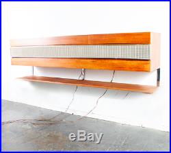 Mid Century Modern Stereo Console Stereotronic Hifi Teak Record Player Tube Amp