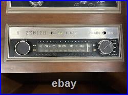 Mid-Century Modern Zenith Stereophonic High Fidelity Record Player, AM/FM Tuner