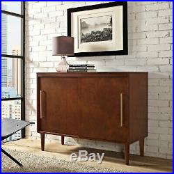 Mid Century Style Record Player Media Storage Console Cabinet Sideboard Stand
