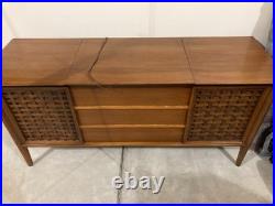 Mid-Century Vintage Admiral Record player, AM FM Radio, Wooden Console, stereo