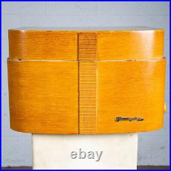 Mid Century Vintage Record Player Wilcox Gay 400 Turntable Blonde Oak Wood Case