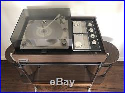 Mid Century Vintage Zenith Troubadour Z590 Stereo Circle of Sound Record Player