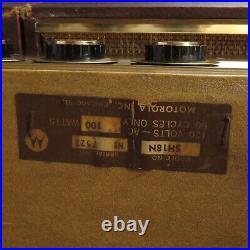 Motorola Tube Record Player SH18N Stereophonic Hi Fi Portable Mid Century Parts
