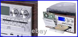 Multifunctional Vintage Phonograph 3 Speed Adjustable Vinyl Record Player