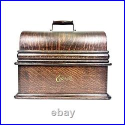 NEAR MINT 1907 Edison Home 2-Minute Cylinder Phonograph Record Player + 14 Horn NEAR MINT 1907 Edison Home 2-Minute Cylinder Phonograph Record Player + 14 Horn