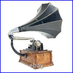 NEAR MINT 1911 U. S. Lakeside Banner 2/4 Min Cylinder Phonograph Record Player