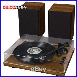 NEW Crosley C62A-WA 2 Speed Bluetooth Turntable Record Player with Speakers