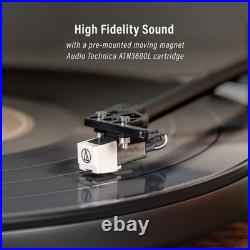 NEW Crosley Stave Record Player CR6046A-WAGL Walnut/Gold 33-1/3 & 45rpm 60W