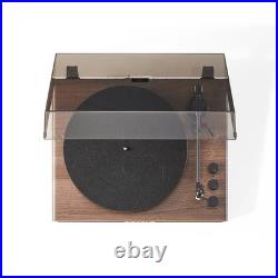 NEW Crosley Stave Record Player CR6046A-WAGL Walnut/Gold 33-1/3 & 45rpm 60W