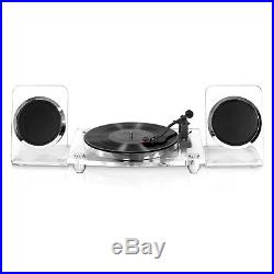 NEW Victrola Acrylic Bluetooth 40W Record Player with 2-Speed Turntable and Rechar