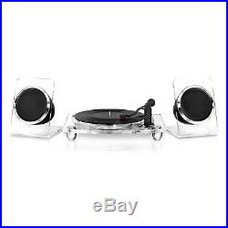NEW Victrola Acrylic Bluetooth 40W Record Player with 2-Speed Turntable and Rechar