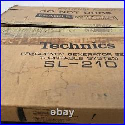 NEW- Vintage 1978 Technics SL-210 Turntable Record Player NEVER USED