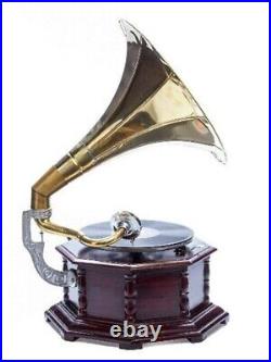 Nautical Gramophone, Fully Functional Working Phonograph, win-up record player