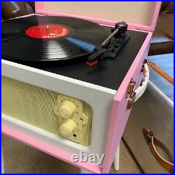 New Arkrocket Bluetooth Record Player Retro turntable removable legs 3 Speed