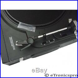 New Black Jensen Home Stereo Am / Fm Radio 3-speed Vinyl Record Player Turntable