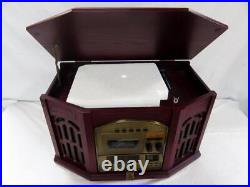 New In Box Thomas Pacconi Phonograph / Record Player, AM/FM, CD Player, Cassette