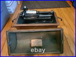 Nice Edison Home Phonograph Record Wax Cylinder Player Antique model a c d