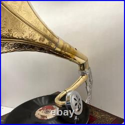 Nostalgic Gramophone Phonograph New Working Record Player Antique Style