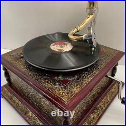 Nostalgic Gramophone Phonograph New Working Record Player Antique Style