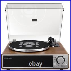 ONE-Q All-in-one Vinyl Record Player with Bluetooth 5.4, HiFi Turntable Built-in