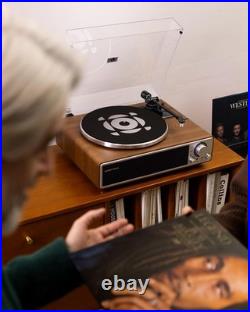ONE-Q All-in-one Vinyl Record Player with Bluetooth 5.4, HiFi Turntable Built-in