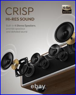 ONE-Q All-in-one Vinyl Record Player with Bluetooth 5.4, HiFi Turntable Built-in