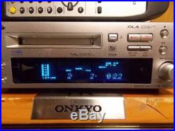ONKYO Hi-MD Mini Disc Recorder MD105FX Silver High Speed Audio INTEC205 MDLP JP
