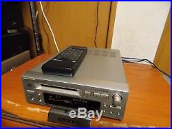 ONKYO MD Mini Disc Recorder MD-105TX Silver High Speed Audio MDLP SP JP Used