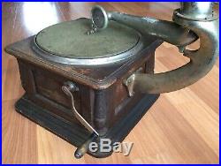 Old Vtg Antique Colombia Graphophone Phonograph Record Player Turntable Music