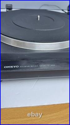 Onkyo CP-1400A Auto-Return Belt Drive Record Player Turntable Works