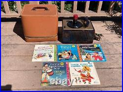 Original RCA VICTOR 45-EY-2 RECORD PLAYER PHONOGRAPH working withcase & records