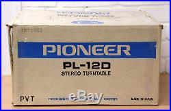 PIONEER PL-12D vintage Belt drive record player turntable SHURE M75ED cart JAPAN