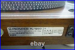 PIONEER record player PL-1250 Direct drive static balance S-shaped pipe arm / 5