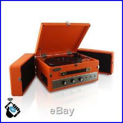 PLTT82BTOR Vintage Classic Bluetooth Turntable Record Player Vinyl-To-MP3